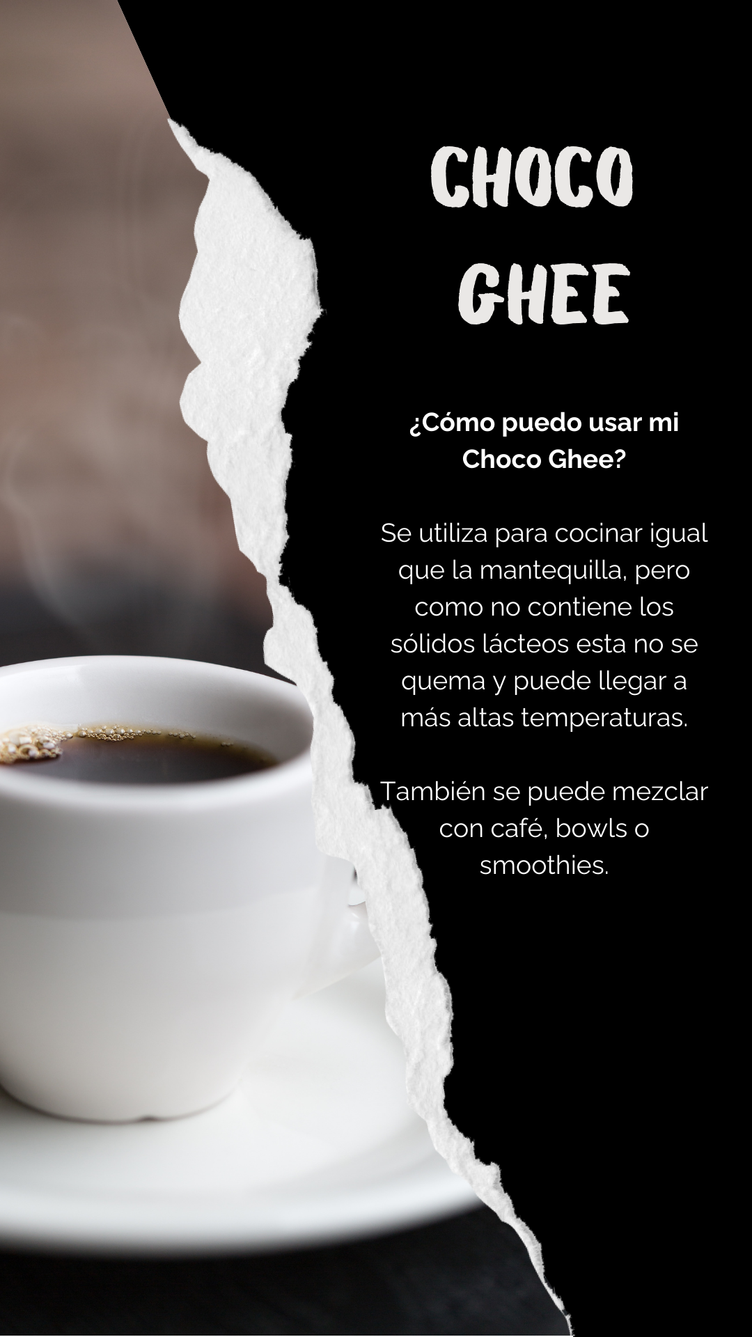 CHOCO GHEE = MANTEQUILLA CLARIFICADA Y CACAO