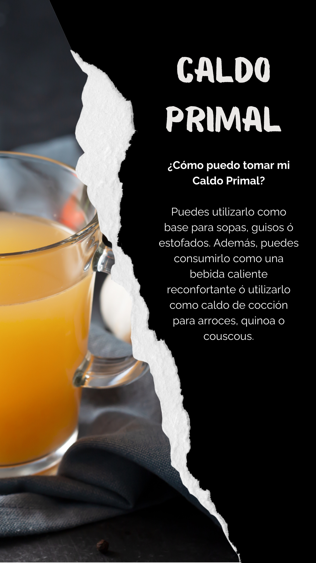 CALDO PRIMAL = CALDO DE HUESOS